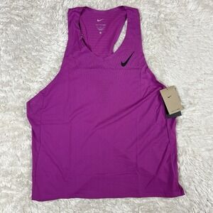 Nike Aeroswift Dri-Fit ADV Running Singlet Hot Fuchsia FN4231-518 Mens Size XL